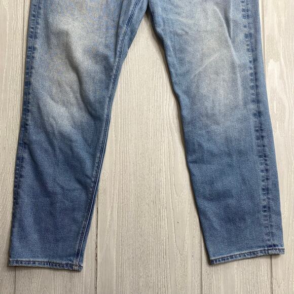 American Eagle Women's Denim Blue Distressed Mom Jeans Size 12 - Picture 11 of 12